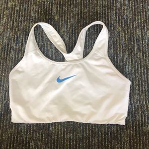 Sky blue Nike sports bra